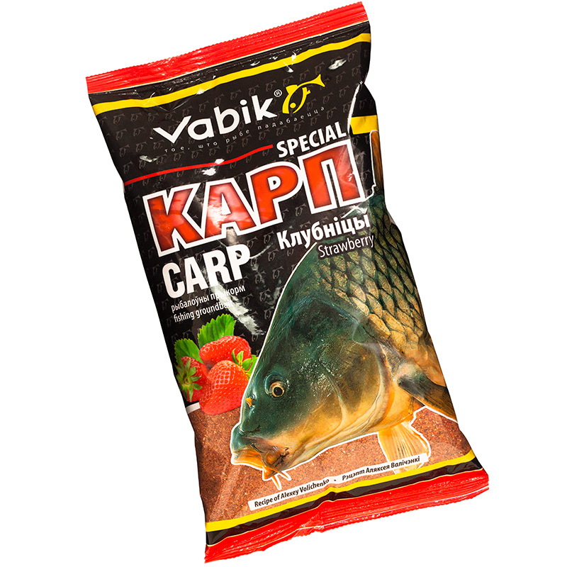 vabik_special_carp_straberry Vabik Special Carp Strawberry — прикормка для рыбалки — изображение 1
