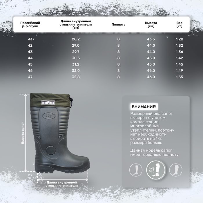 Сапоги ЭВА мужские FORTMEN ЕРМАК -40°С — изображение 4