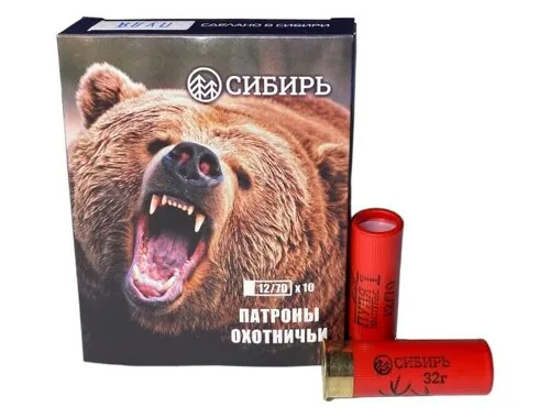 55173 Патроны охотничьи пулевые СИБИРЬ 12/70, пуля Импульс-1 31гр — изображение 1