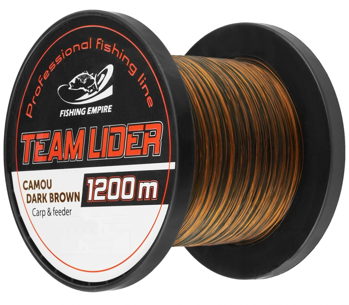 o707k2i4zfi01zan7faaffsjcv09caki Леска монофильная LIDER CAMOU DARK BROWN 1200 м — изображение 1